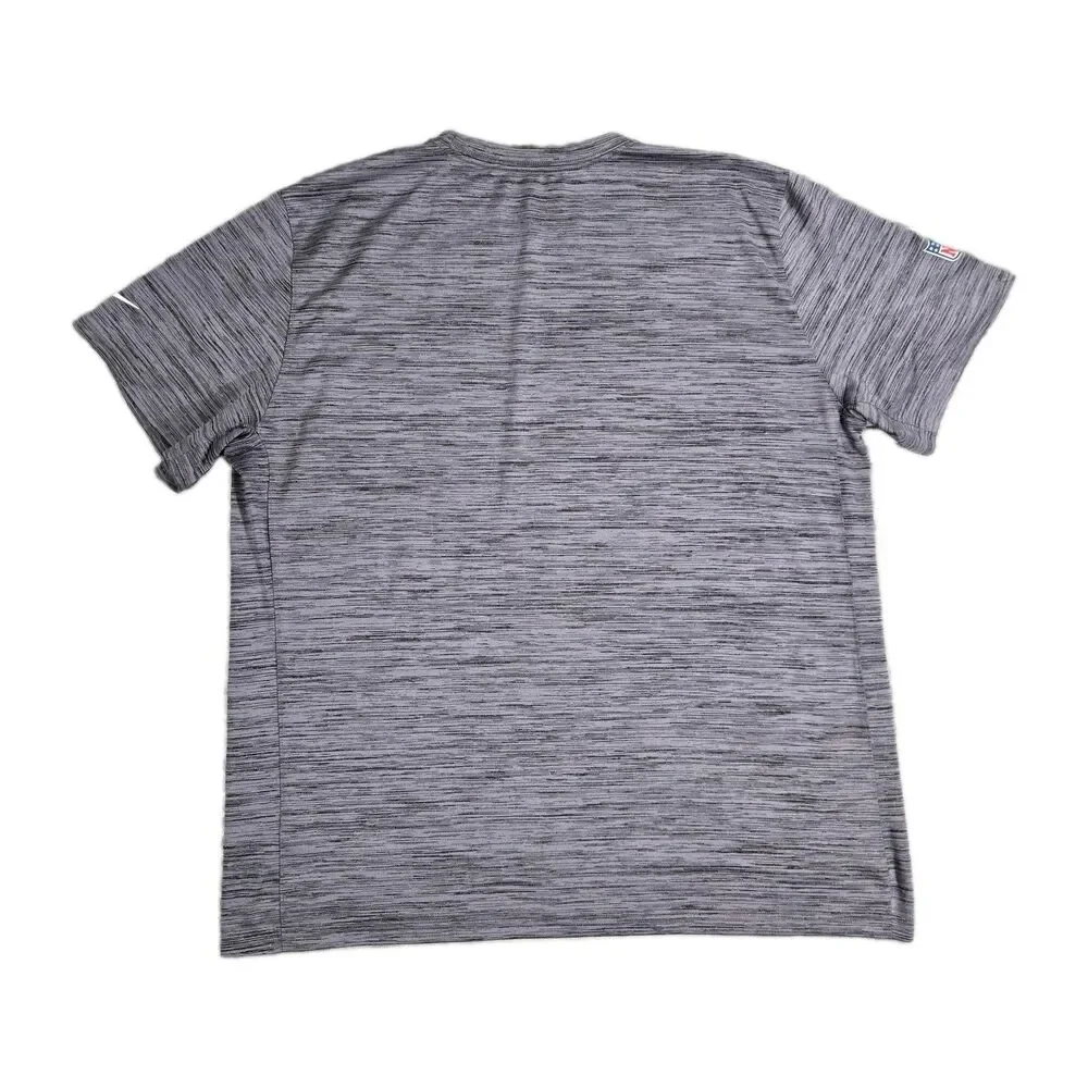 Mens Nike DriFIT Philadelphia Eagles On Field Apparel T Shirt Gray 2XL NFL
